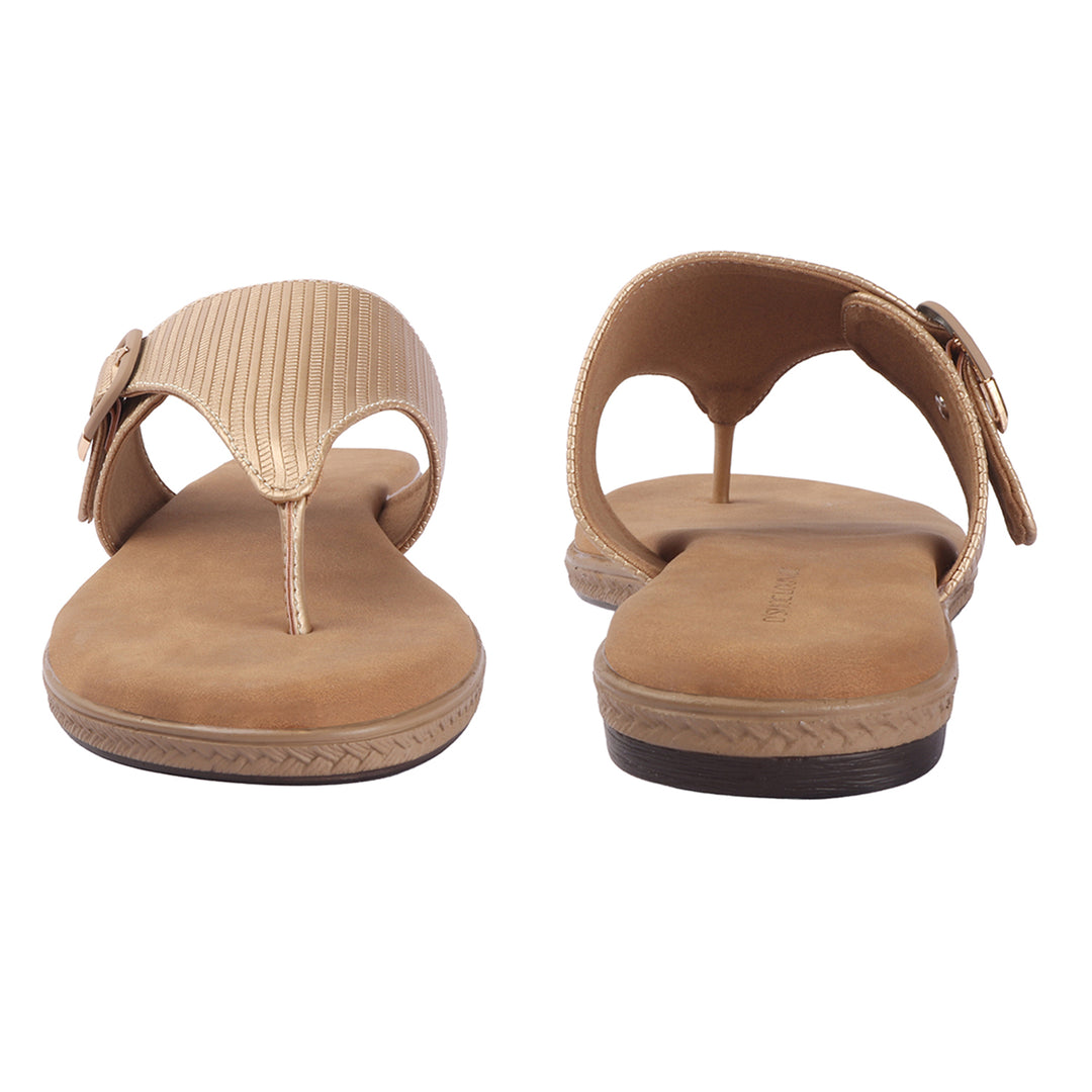 Champagne Gold Slingback Sandals