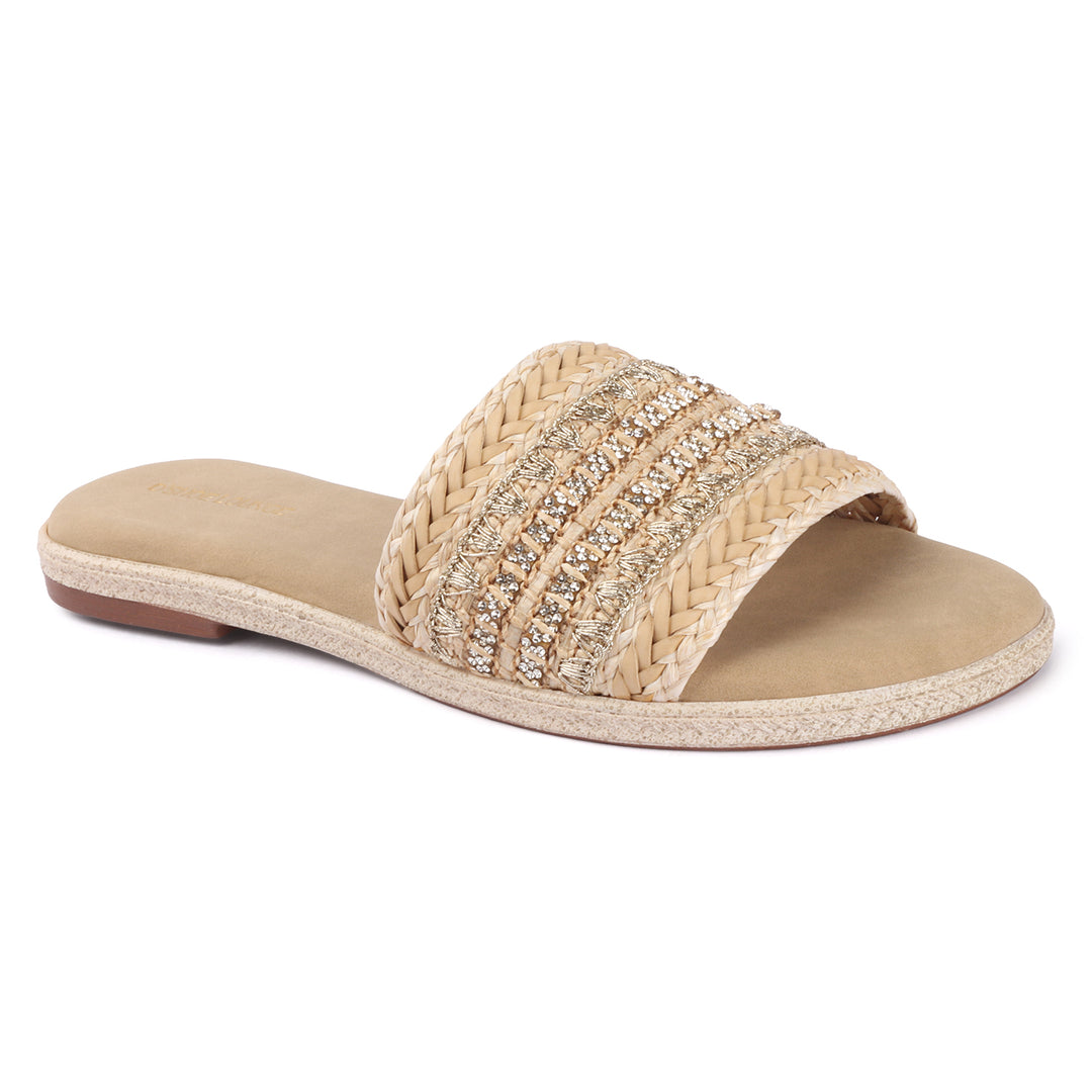 Casual Chic Embellished Slides