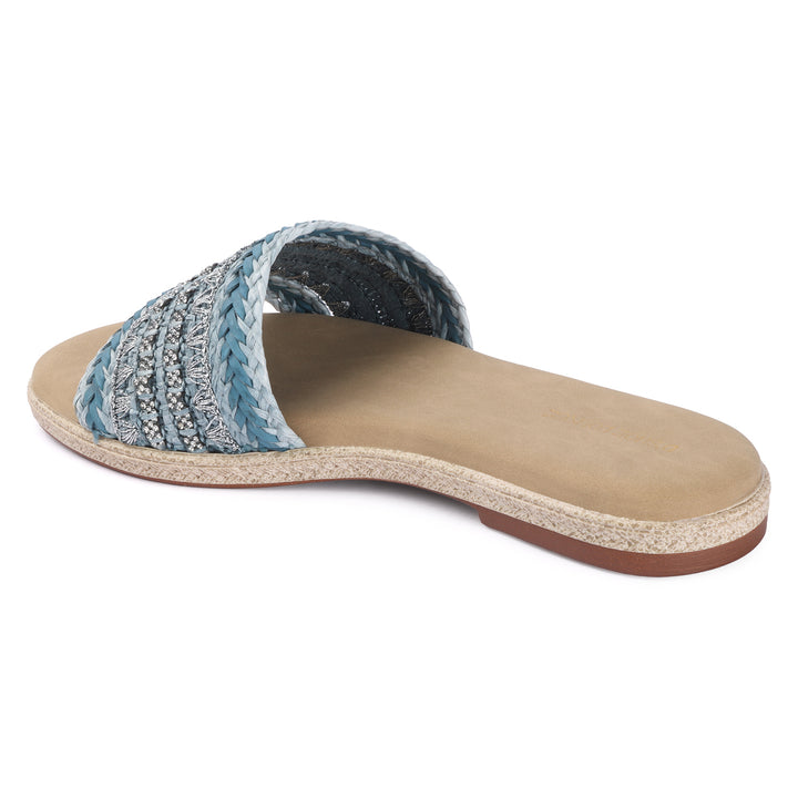 Casual Chic Embellished Slides