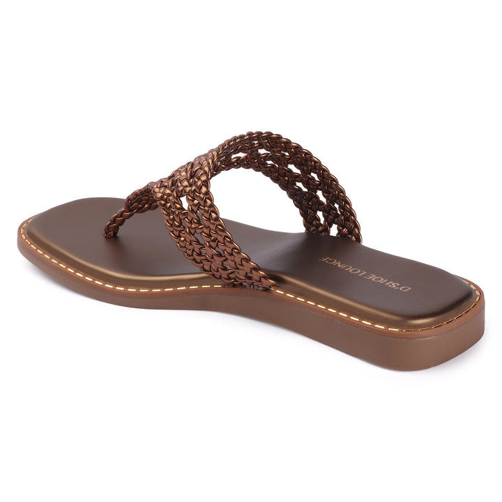 Woven Strap Casual Flats