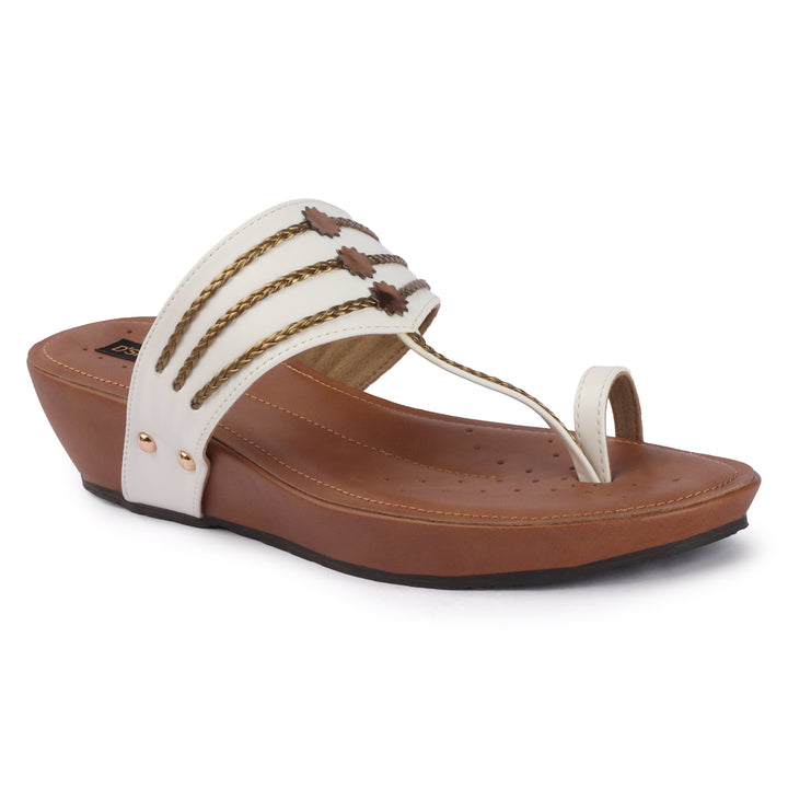 Wedge Kolhapuri-Style Sandals