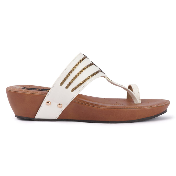 Wedge Kolhapuri-Style Sandals