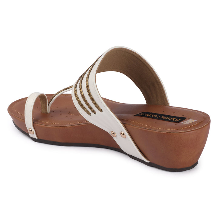 Wedge Kolhapuri-Style Sandals