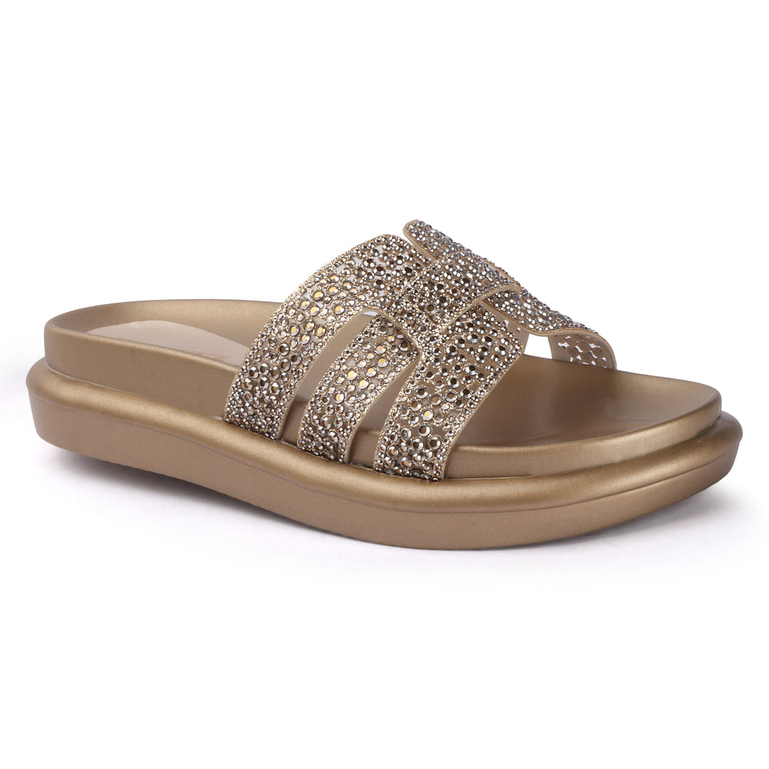 Crystal Embellished Platform Slides