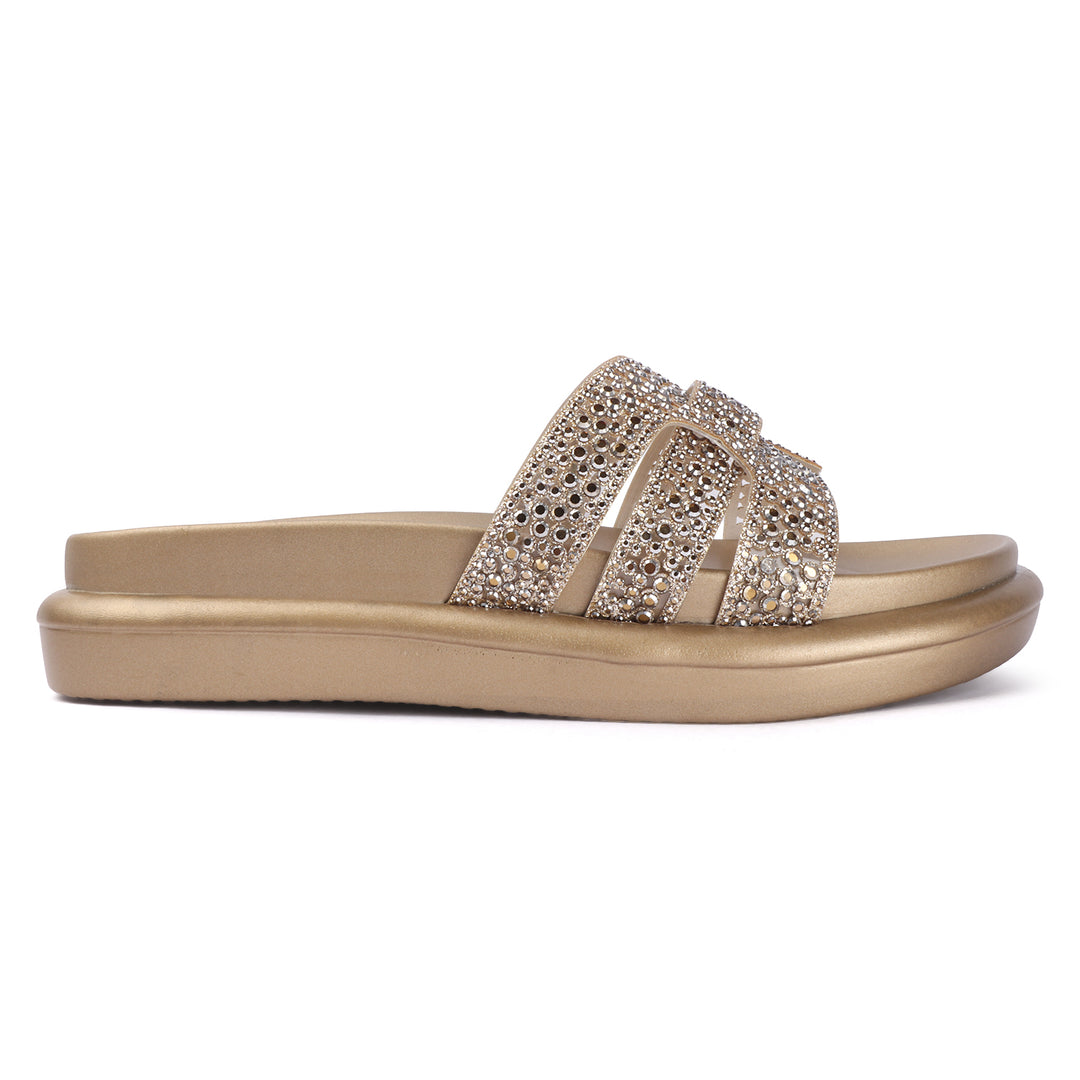 Crystal Embellished Platform Slides