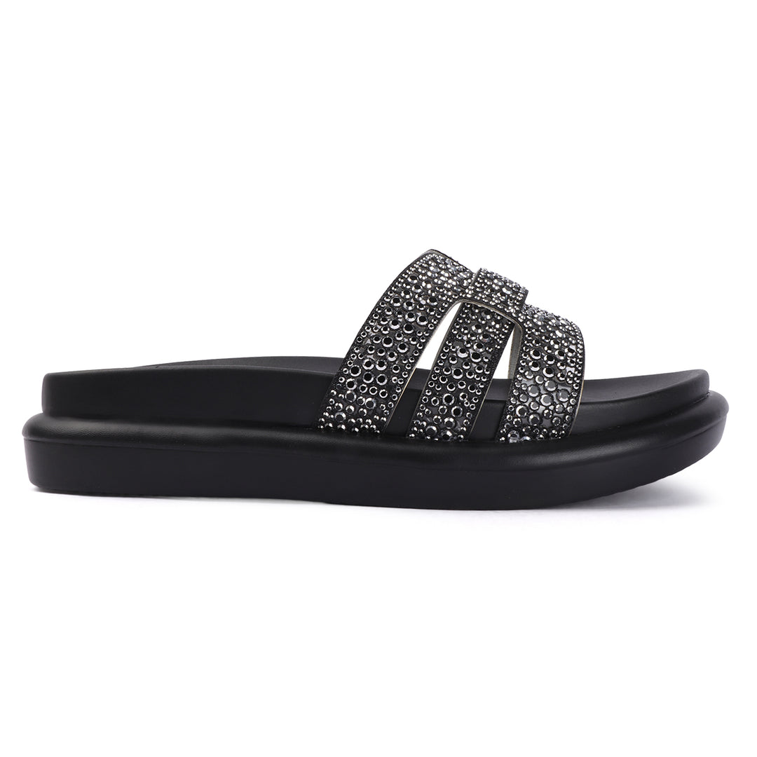 Crystal Embellished Platform Slides
