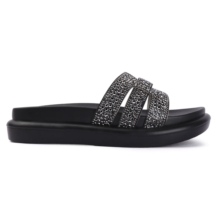 Crystal Embellished Platform Slides