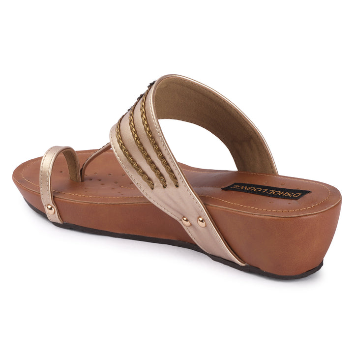 Wedge Kolhapuri-Style Sandals